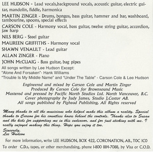 Cd lee hudson   trouble is my middle name inside