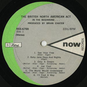 British north american act label 01