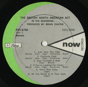 British north american act label 02