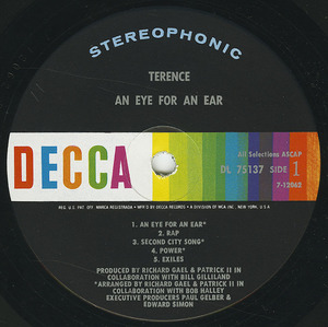 Terence   an eye for an ear label 01
