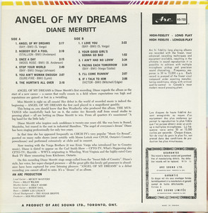 Diane merritt   angel of my dreams back