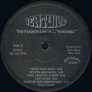 Bentwind the fourth line is you will  %281%29