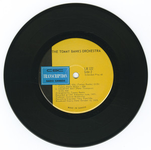 45 tommy banks orchestra %28cbc lm 122%29 vinyl 02