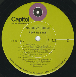 Pepper tree   you're my people label 02