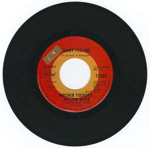 45 mother tuckers yellow duck   one ring jane bw funny feeling vinyl 02