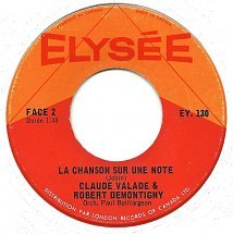 Claude valade et robert demontigny la chanson sur la note elysee b
