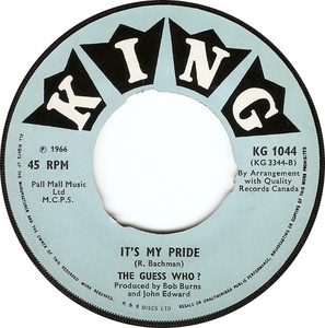 The guess who his girl 1966 b