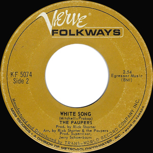 Paupers  think i care bw white song %282%29