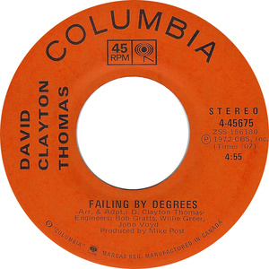 David clayton thomas failing by degrees columbia bi