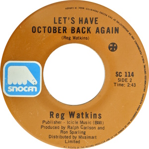 Reg watkins lets have october back again snocan 2