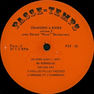 Deslauriers g%c3%a9rard nono chansons %c3%a0 boire originales non censur%c3%a9es vol 3 disque face b