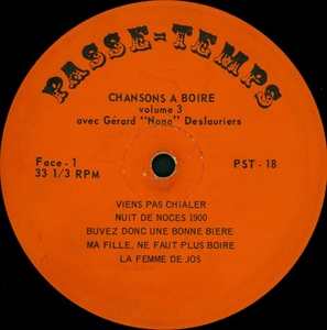 Deslauriers g%c3%a9rard nono chansons %c3%a0 boire originales non censur%c3%a9es vol 3 disque face a