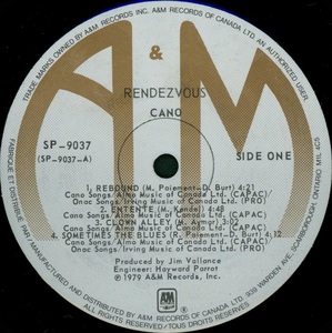 Cano rendezvous 1979 disque face one