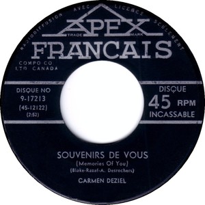 Carmen deziel souvenirs de vous memories of you apex francais a iii