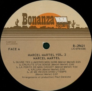 Martel marcel volume 2 1976 disque face a