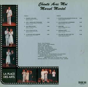 Martel marcel chante avec moi 1983 dos
