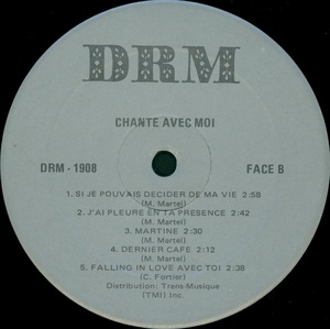 Martel marcel chante avec moi 1983 disque face b