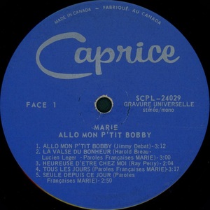 King marie allo mon p'tit bobby 1968 disque face 1a