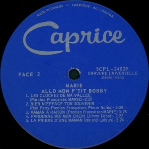 King marie allo mon p'tit bobby 1968 disque face 2a
