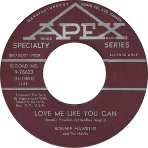 Ronnie hawkins and the hawks southern love 1959 b