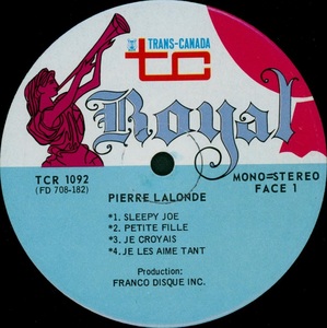 Lalonde pierre pierre lalonde peter martin 1970 disque face 1