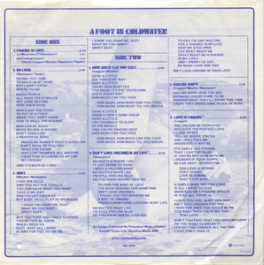 A foot in coldwater   the second insert single sided