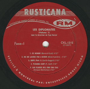 Les diplomates   vol 1 label 01