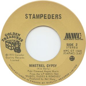 Stampeders minstrel gypsy mwc golden treasures b