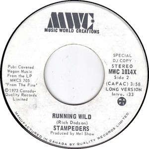 Stampeders running wild 1973 b