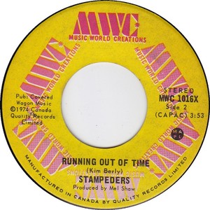 Stampeders running out of time music world creations biii