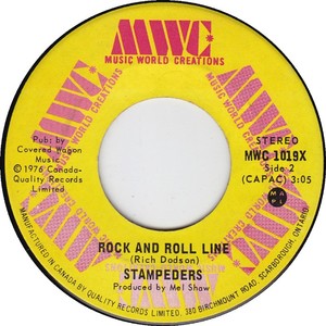 Stampeders rock and roll line mwc b iv