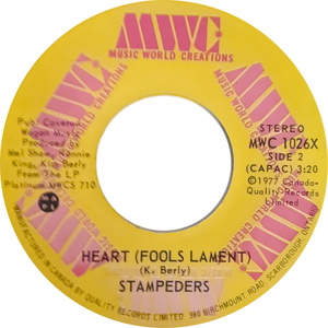 Stampeders heart fools lament mwc b x