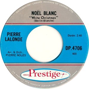 Pierre lalonde noel blanc disco prestige b