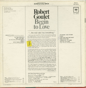 Robert goulet   begin to love back