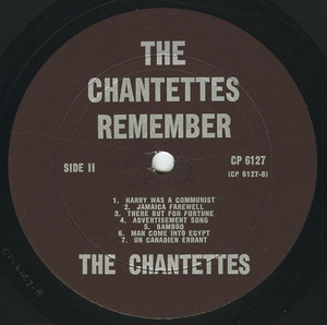 Chantettes   remember label 02