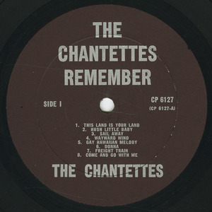 Chantettes   remember label 01