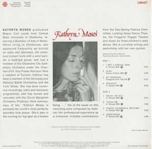 Kathryn moses  st back