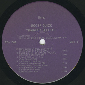 Roger quick   rainbow special label 01