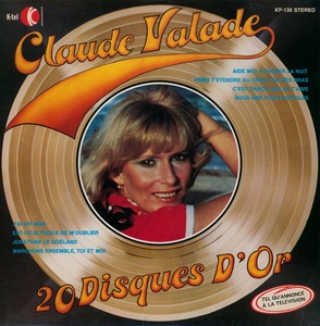 Valade claude 20 disques d'or 1977 couverture