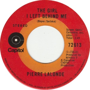 Pierre lalonde the girl i left behind me capitol b v
