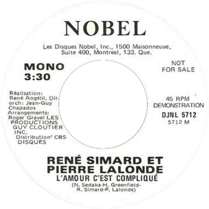Rene simard pierre lalonde lamour cest complique nobel b