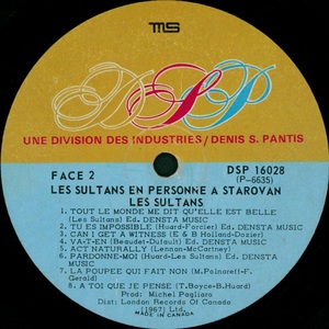 Sultans les en personne les sultans %c3%a0 starovan 1968 disque face 2b
