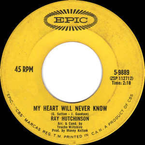 Hutchinson  ray  rose marie bw my heart will never know %282%29