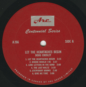 Doug crosley   let the heartache begin label 01