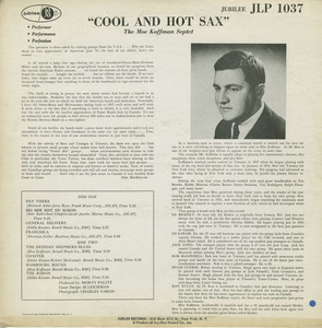 Moe koffman   cool  hot and sax back