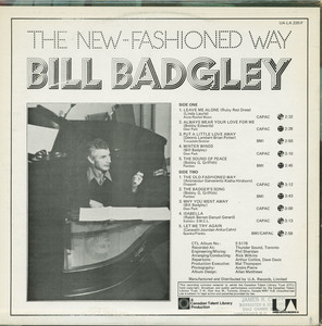 Bill badgley   the new fashioned way back