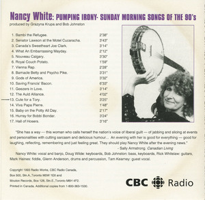 Cd nancy white   pumping irony back