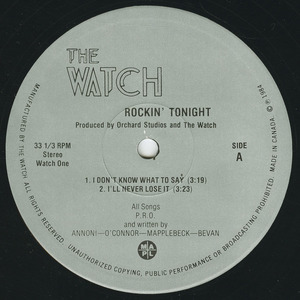 Watch   rockin' tonight label 01
