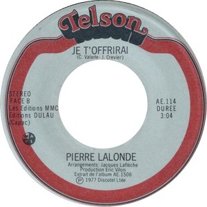 Pierre lalonde je toffrirai telson bii