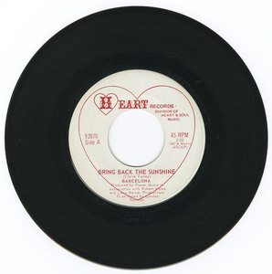 45 barcelona   bring back the sunshine vinyl 01